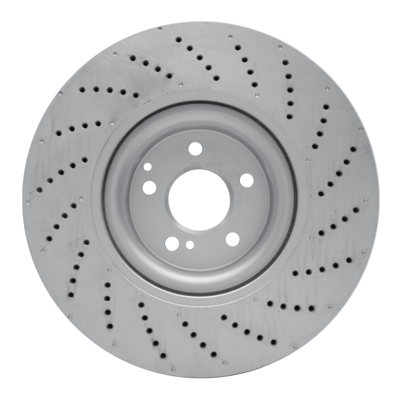 Mercedes-Benz E550 Brake Rotor (1) - Front - R1 Concepts - GEOSPEC Drilled - `08-`21